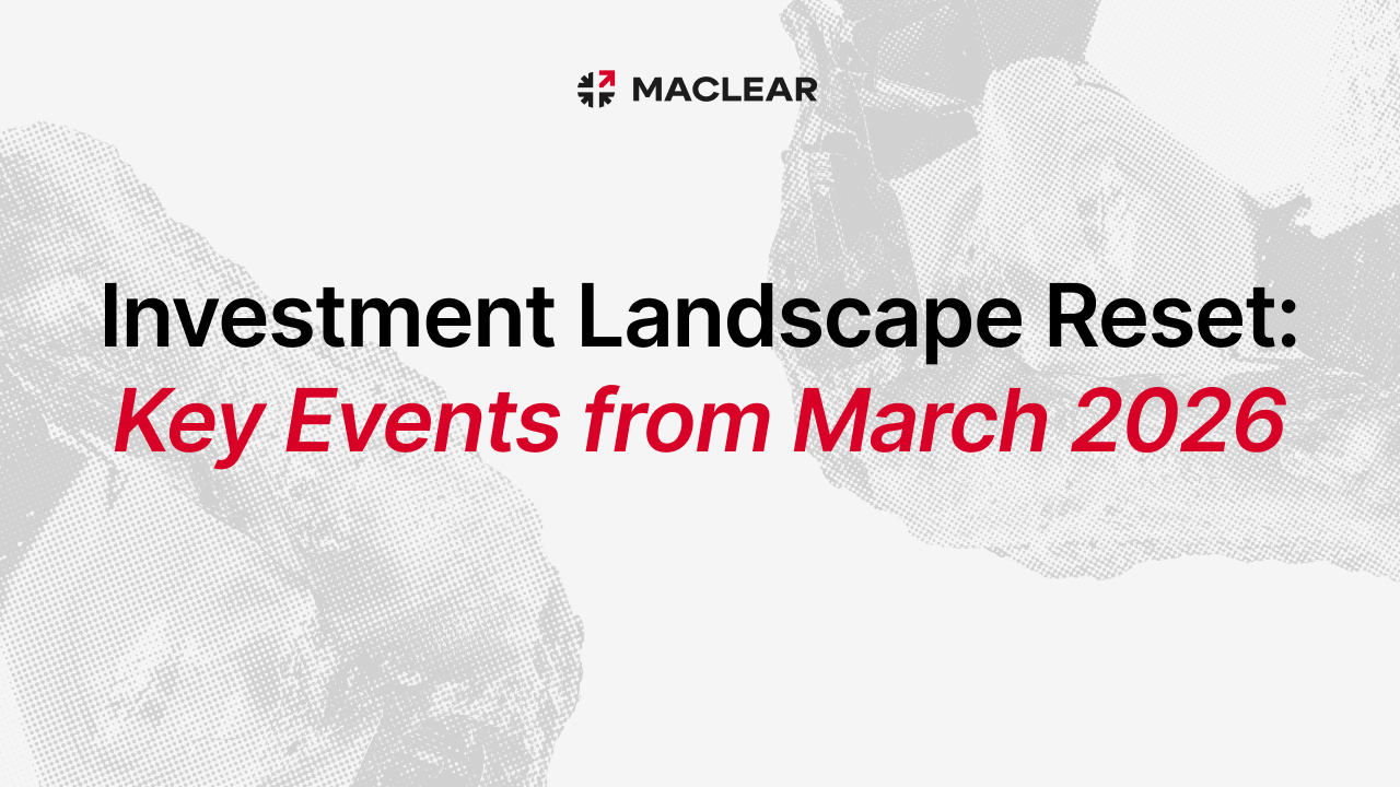 Investment Landscape Reset: Key Events from March 2026