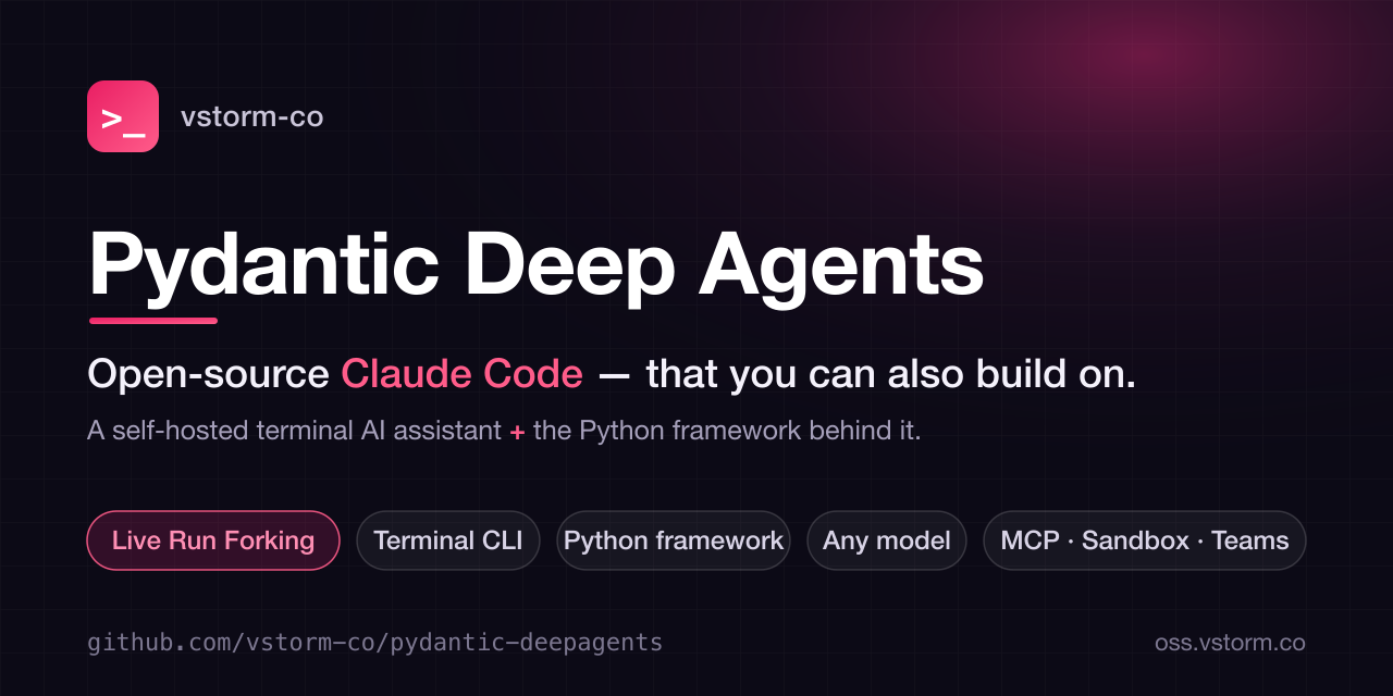 Pydantic Deepagents: An Open Agent Harness on Pydantic AI