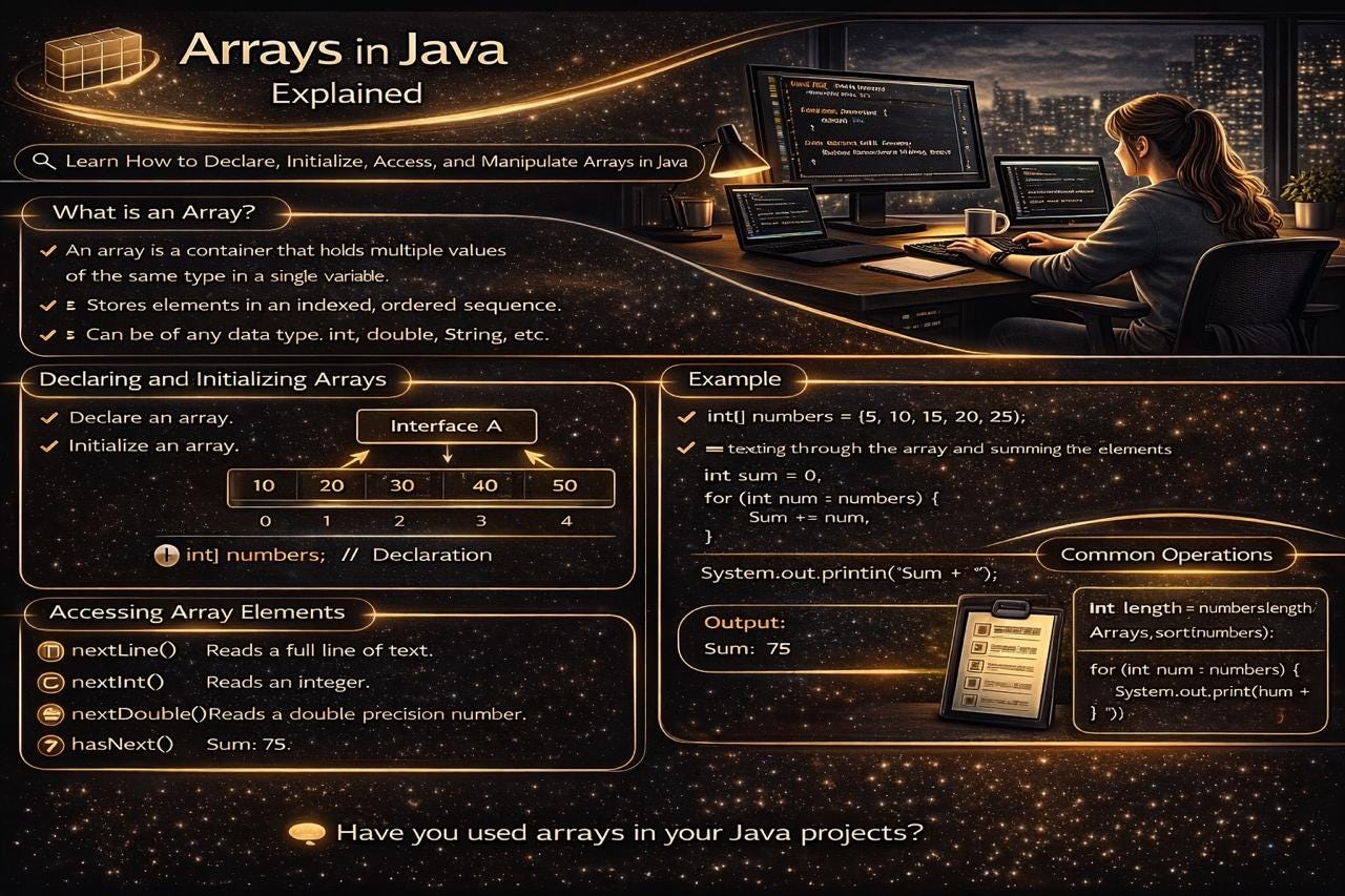 Day 32 of Learning Java: Understanding Arrays in Java