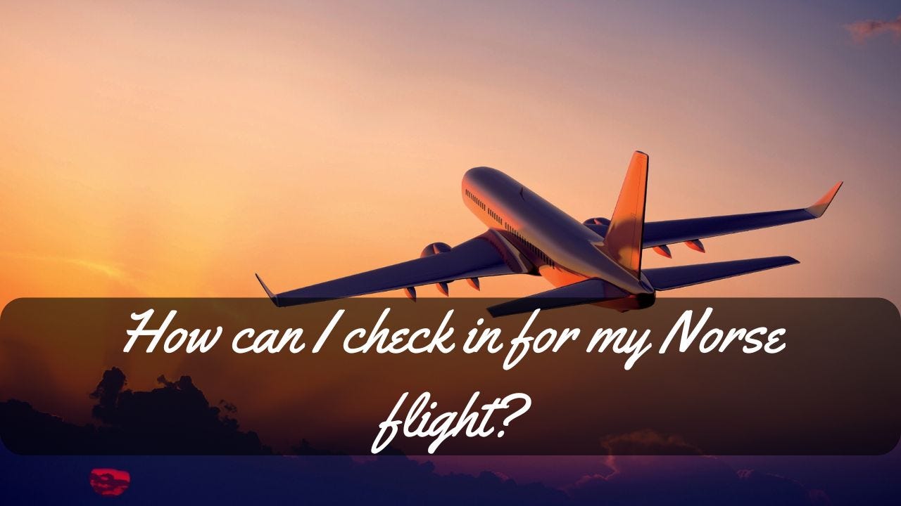 How can I check-in for my Norse flight-
