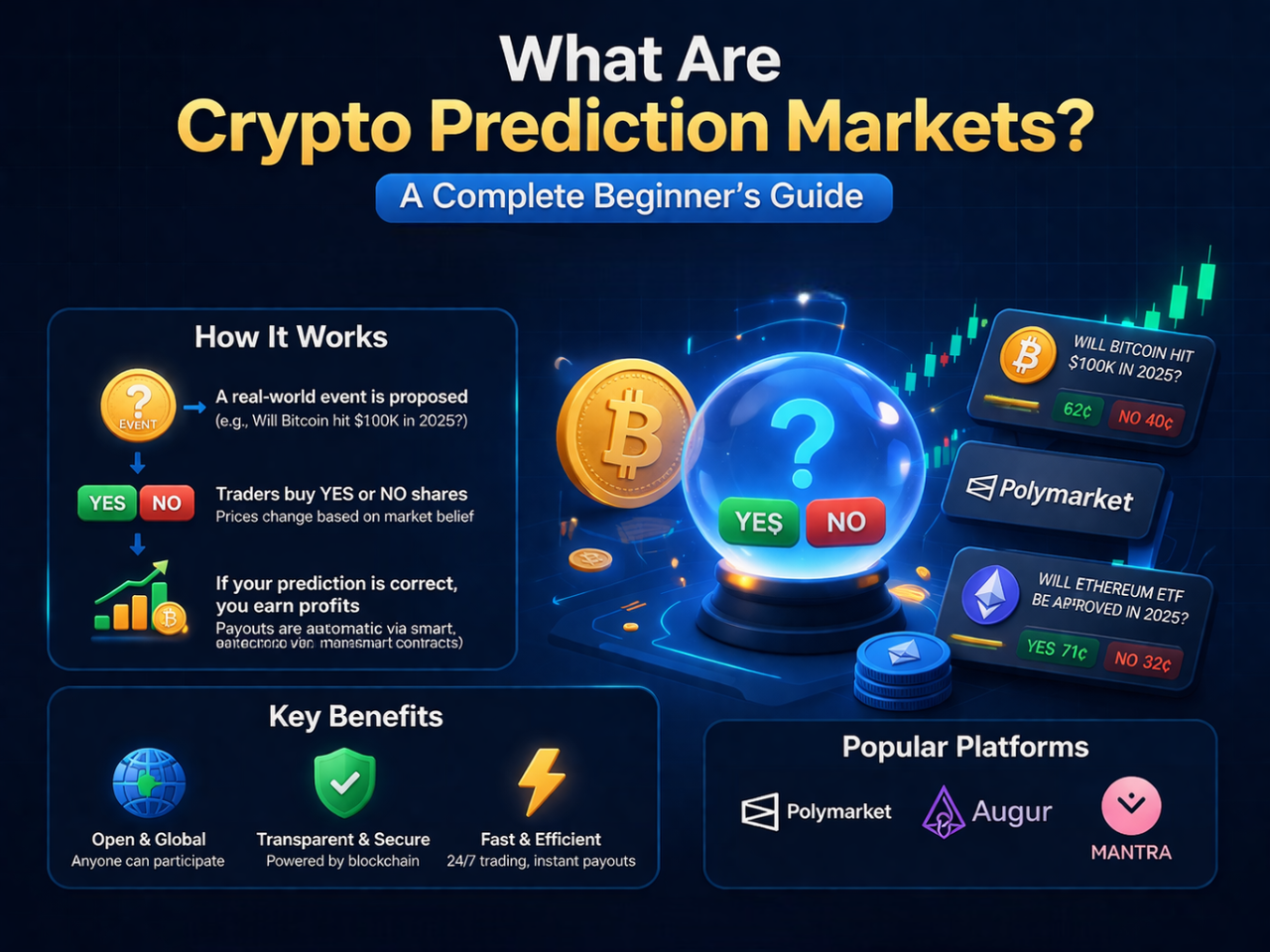 What Are Crypto Prediction Markets? A Complete Beginner’s Guide