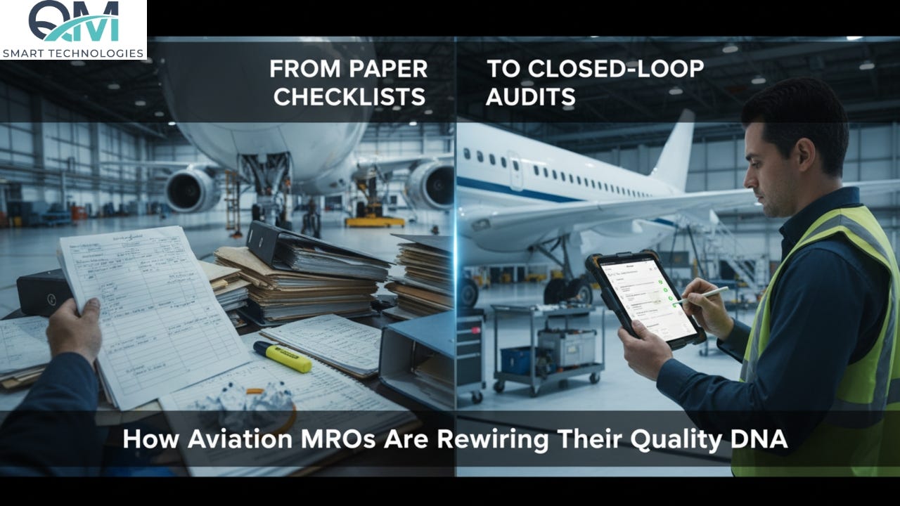 From Paper Checklists to Closed-Loop Audits: How Aviation MROs Are Rew