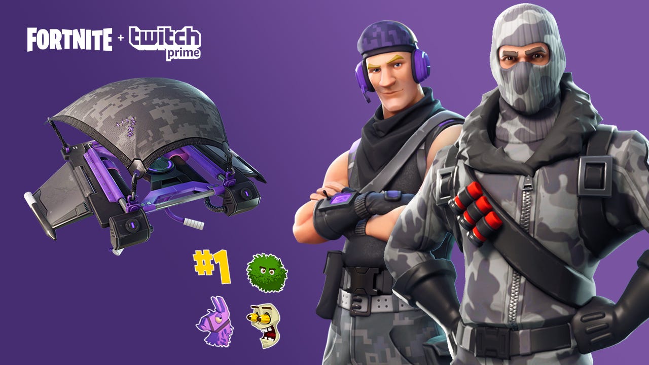 epic games is squading up with twitch prime to bring you the fortnite twitch prime pack starting feb 28 twitch prime subscribers will be able to grab a - twitch prime fortnite