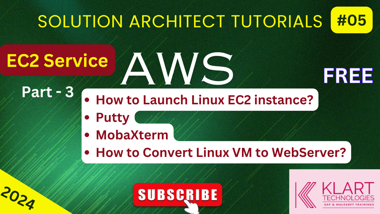 Mastering AWS EC2: Launching Linux Instances and Seamless Connectivity (Putty & MobaXterm)