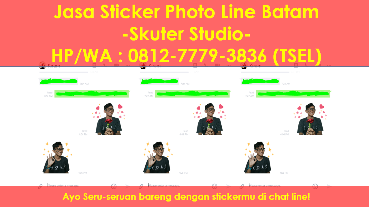 HP WA 081277793836 Jasa Jual Sticker Line Murah Batam