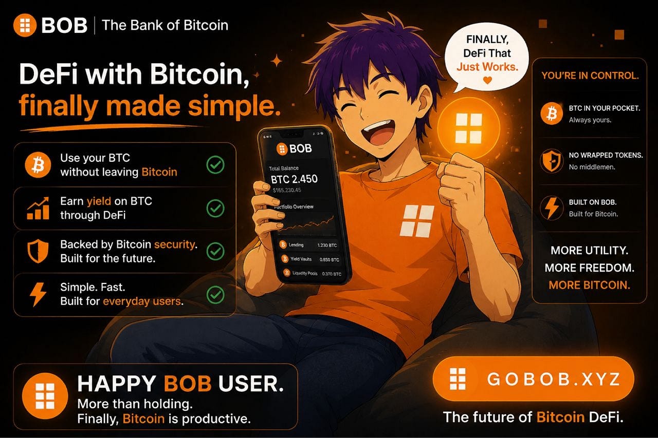 I think BTCFi could become huge and BOB is one of the more interesting projects I’ve looked into