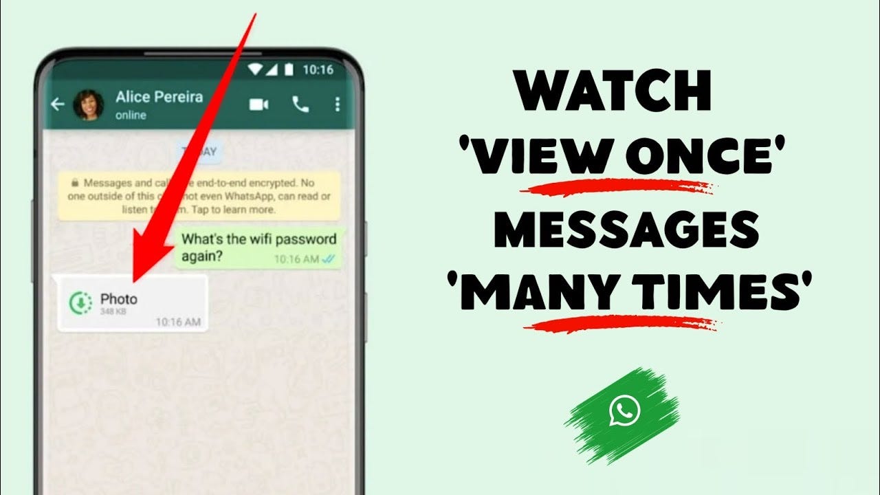 Secret trick to save WhatsApp one time photo — No Mod