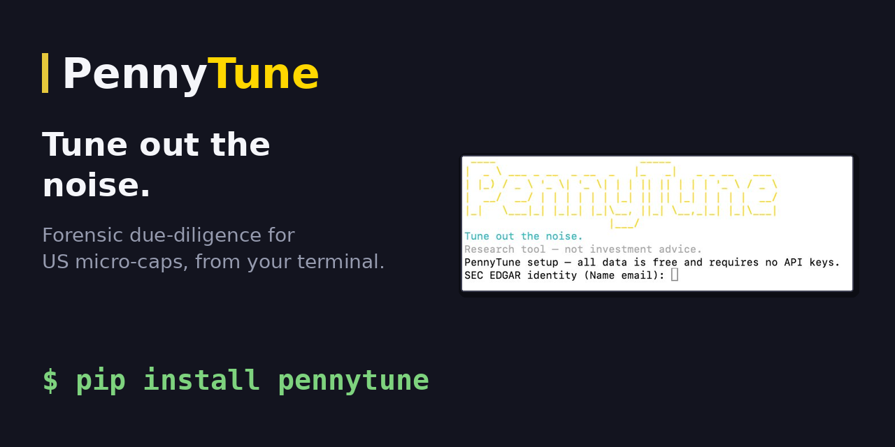 Penny Stock Due Diligence From Your Terminal: A Free CLI