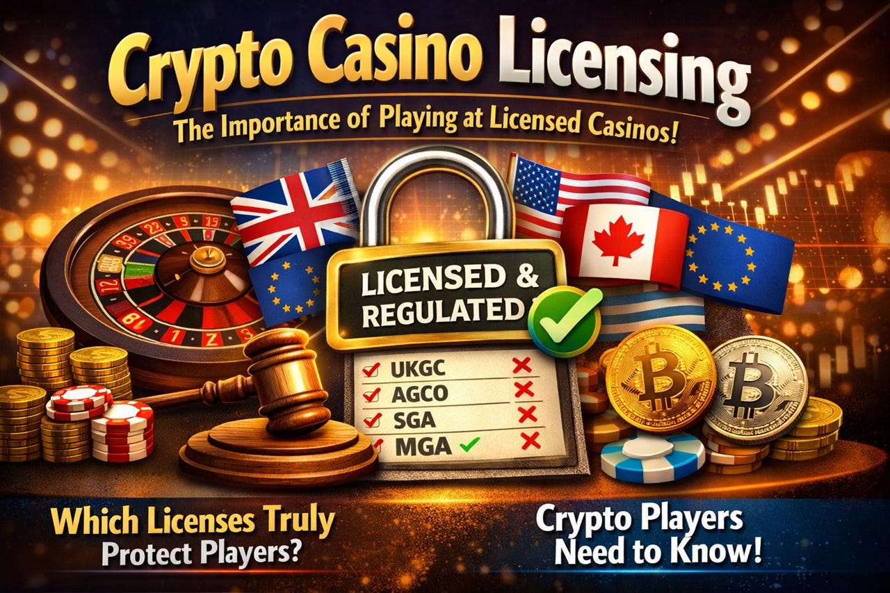 Crypto Casino Licensing — The importance of playing at licensed casinos!