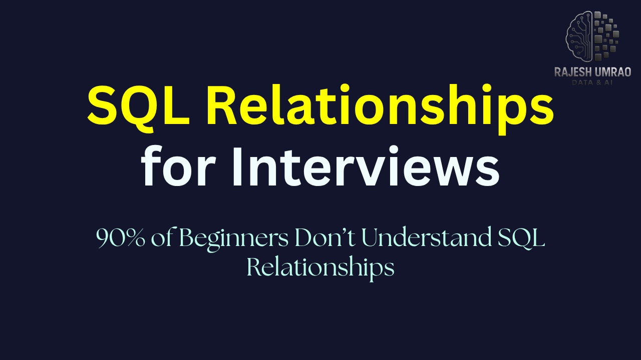 SQL Relationships for Interviews: A Practical Guide to (1:1, 1:N, M:N) Relationships