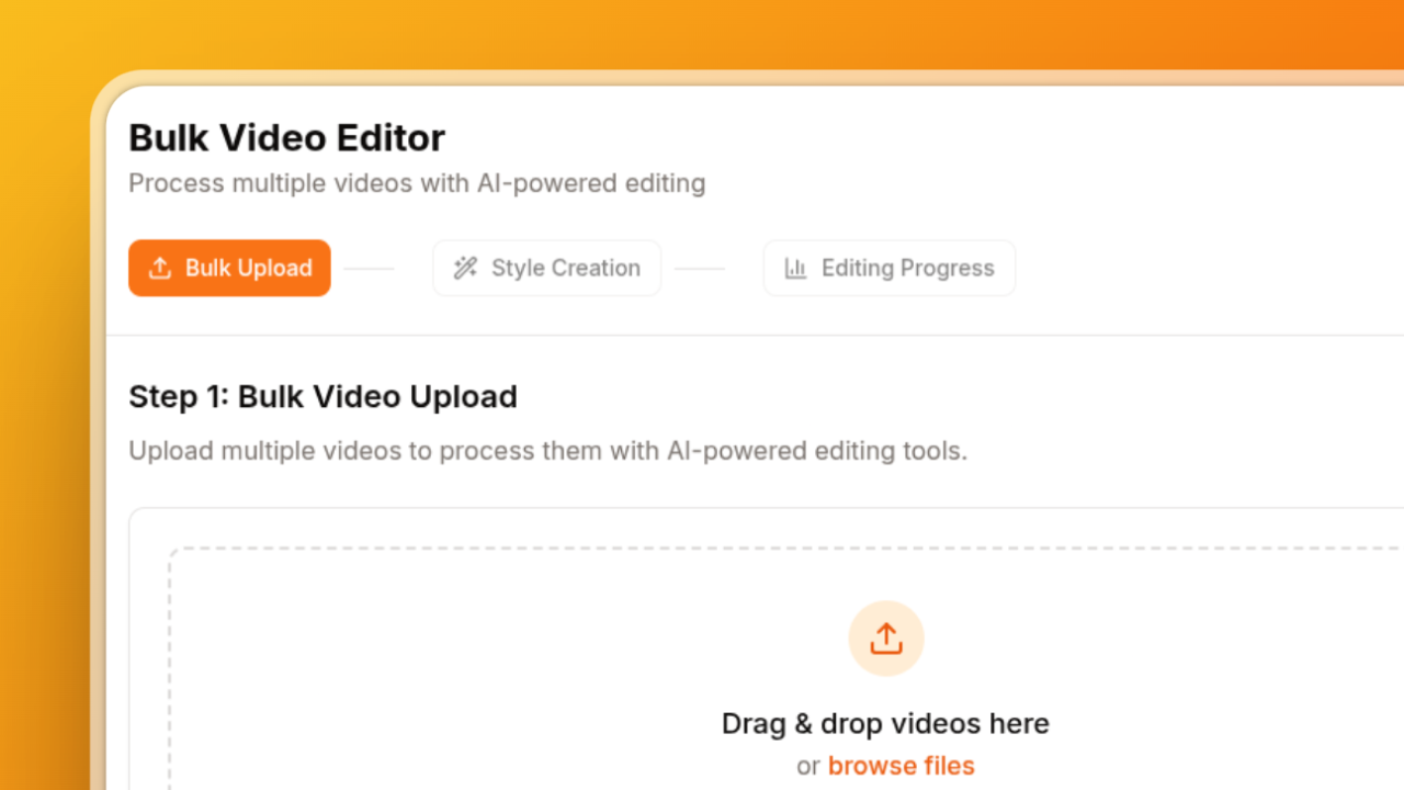 How I Built a Bulk Video Processing