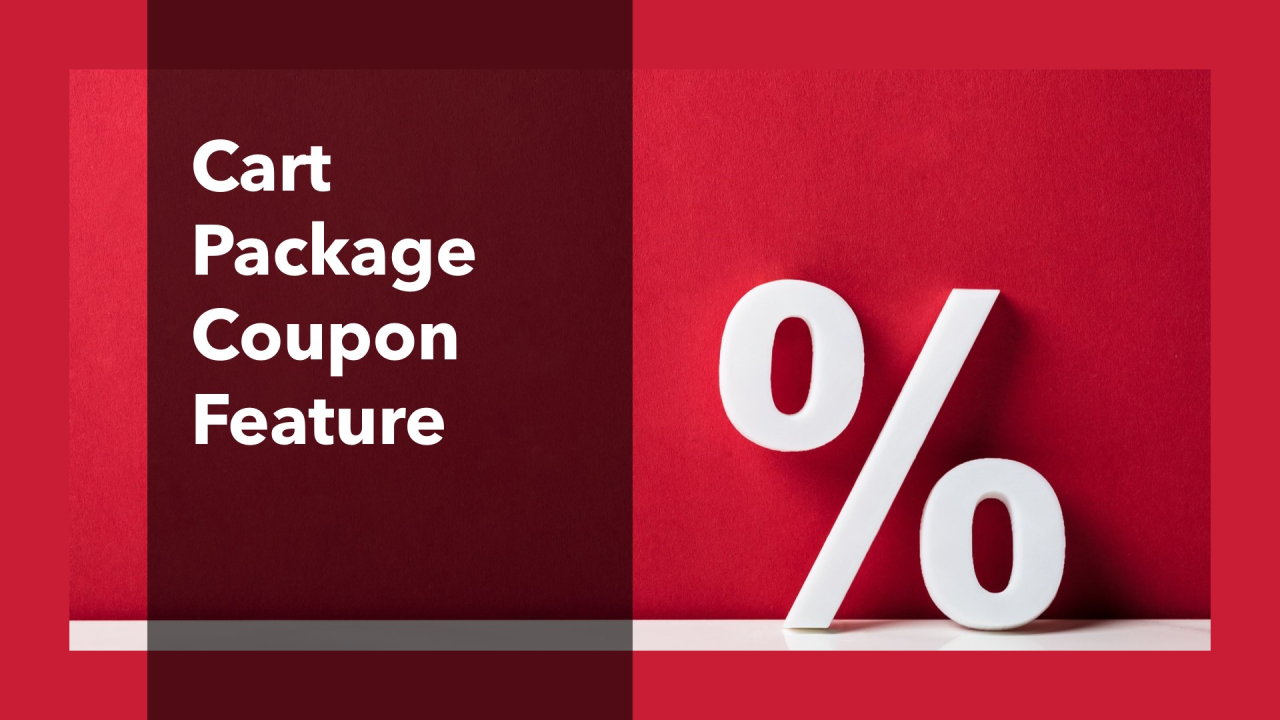 Announcing Cart Package Coupon Feature!