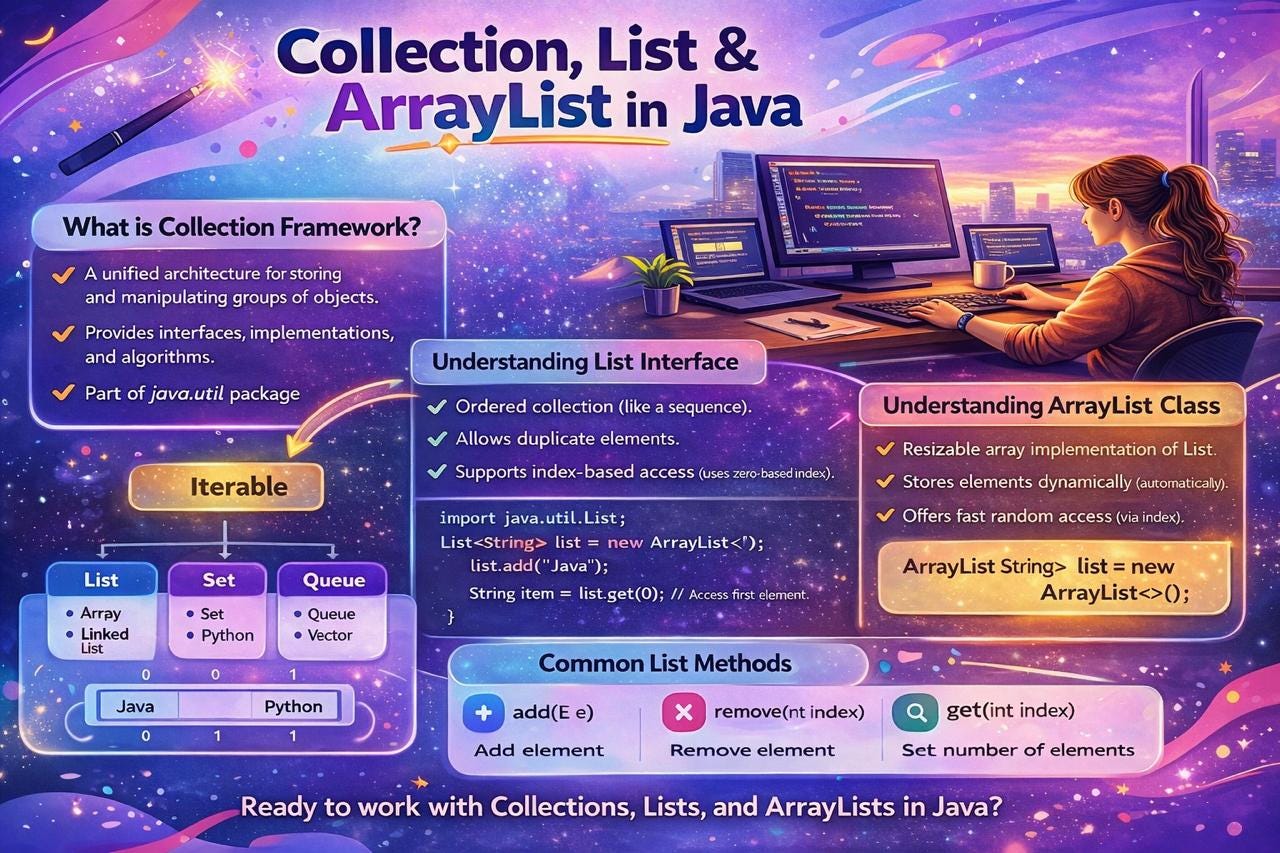 Day 67 of Learning Java: Collection, List and ArrayList in Java