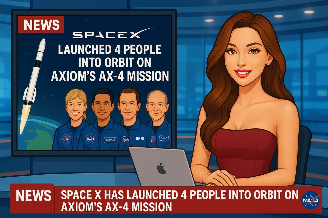 SpaceX has Launched 4 People Into Orbit on Axiom’s Ax-4 Mission