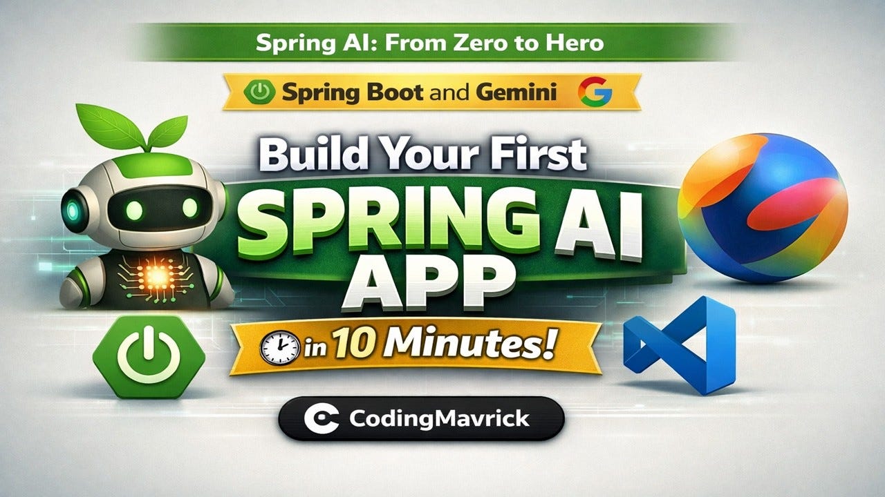 Develop Your First Spring AI Application in 10 Minutes (Spring Boot + Gemini) | API Key from Google…