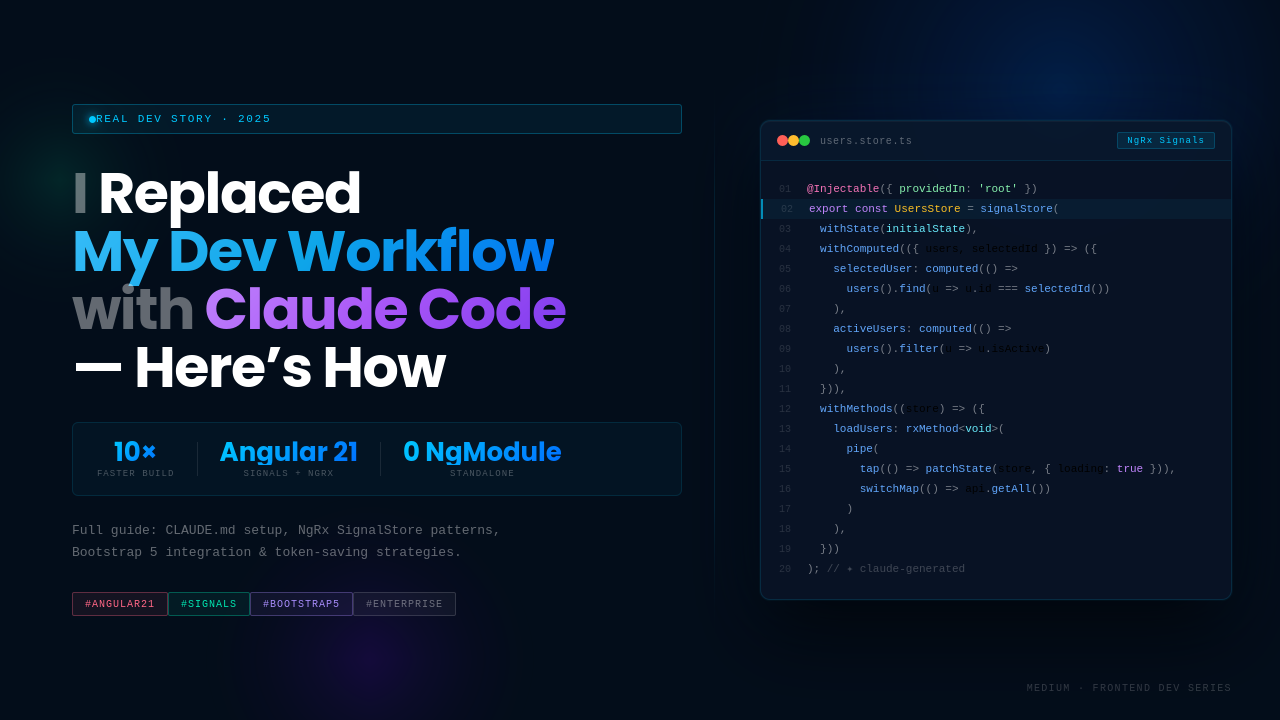 I Replaced My Dev Workflow with Claude Code — Here’s How I Built an Angular 21 App Faster Than Ever