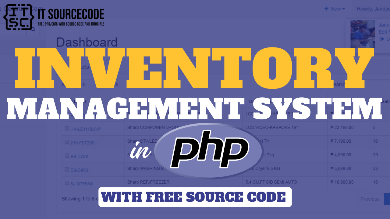 Inventory Management System in PHP with Free Source Code