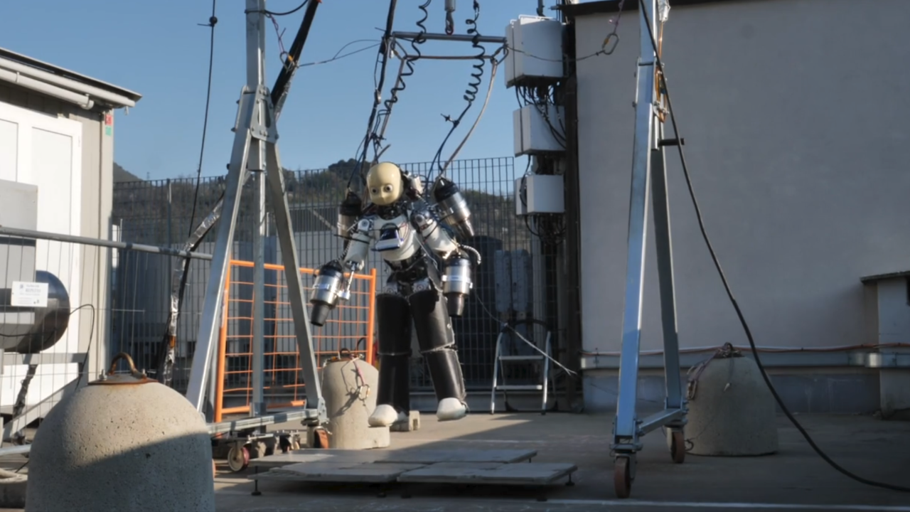 Iron Man Takes Flight: Italy Unveils First Flying Humanoid Robot