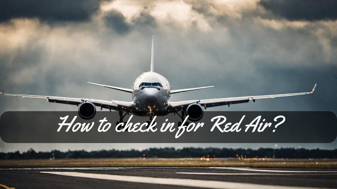 How to check in for Red Air-