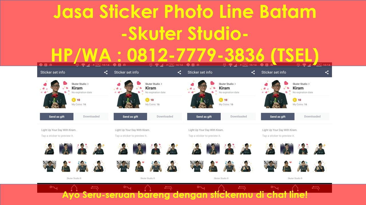 HP WA 081277793836 Sticker Line Creator Yang Lucu Batam