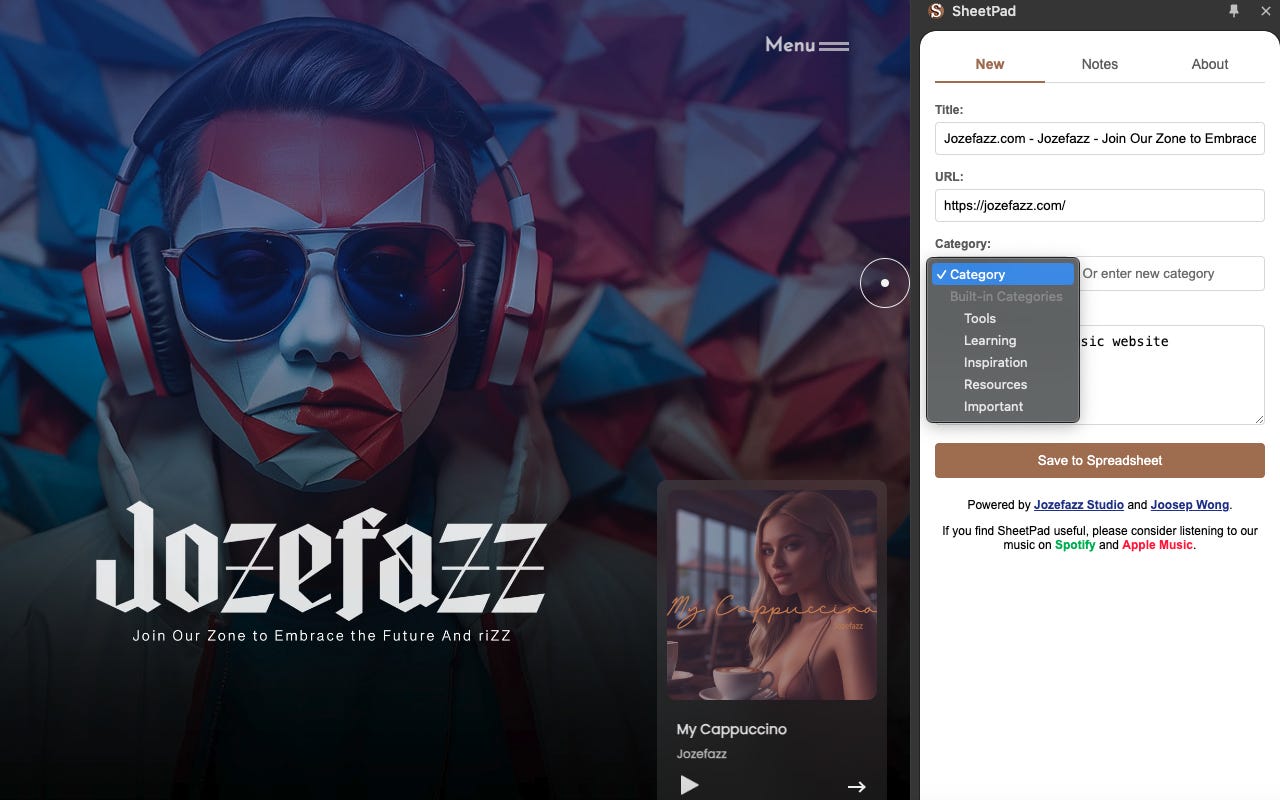 Using Google SpreadSheet as Your Private Cloud: My First Chrome Extension