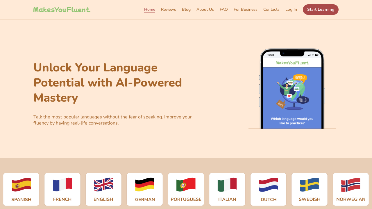 Master Language Fluency with AI: A Comprehensive Review of MakesYouFluent