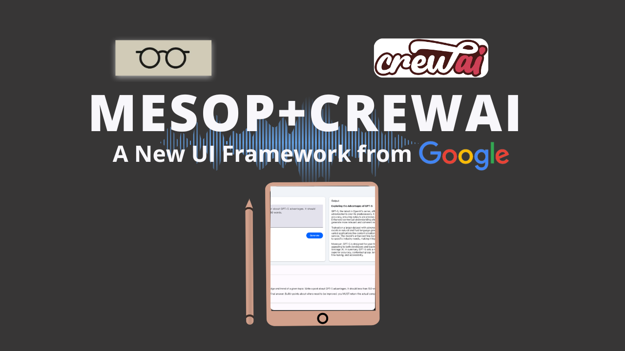 Build a CrewAI App with Mesop, the New Chat UI Framework