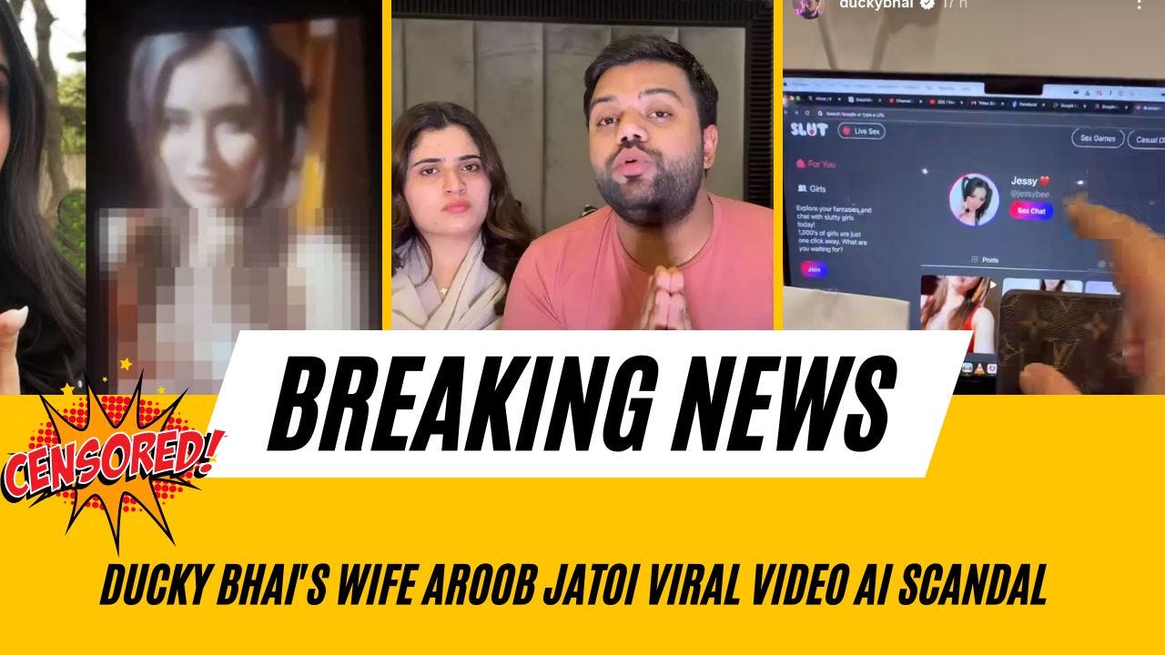 Ducky Bhai’s Wife Aroob Jatoi Viral Video AI Scandal