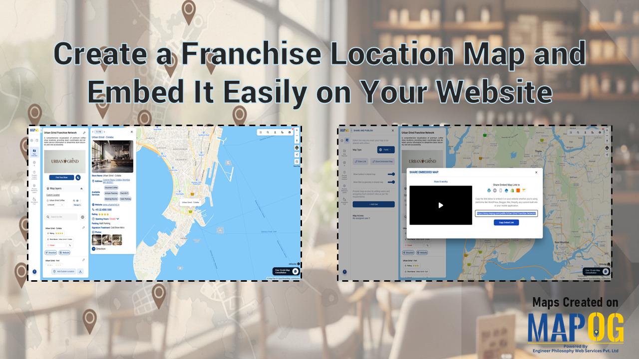 GIS on Medium - Create a Franchise Location Map and Embed It Easily on Your Website