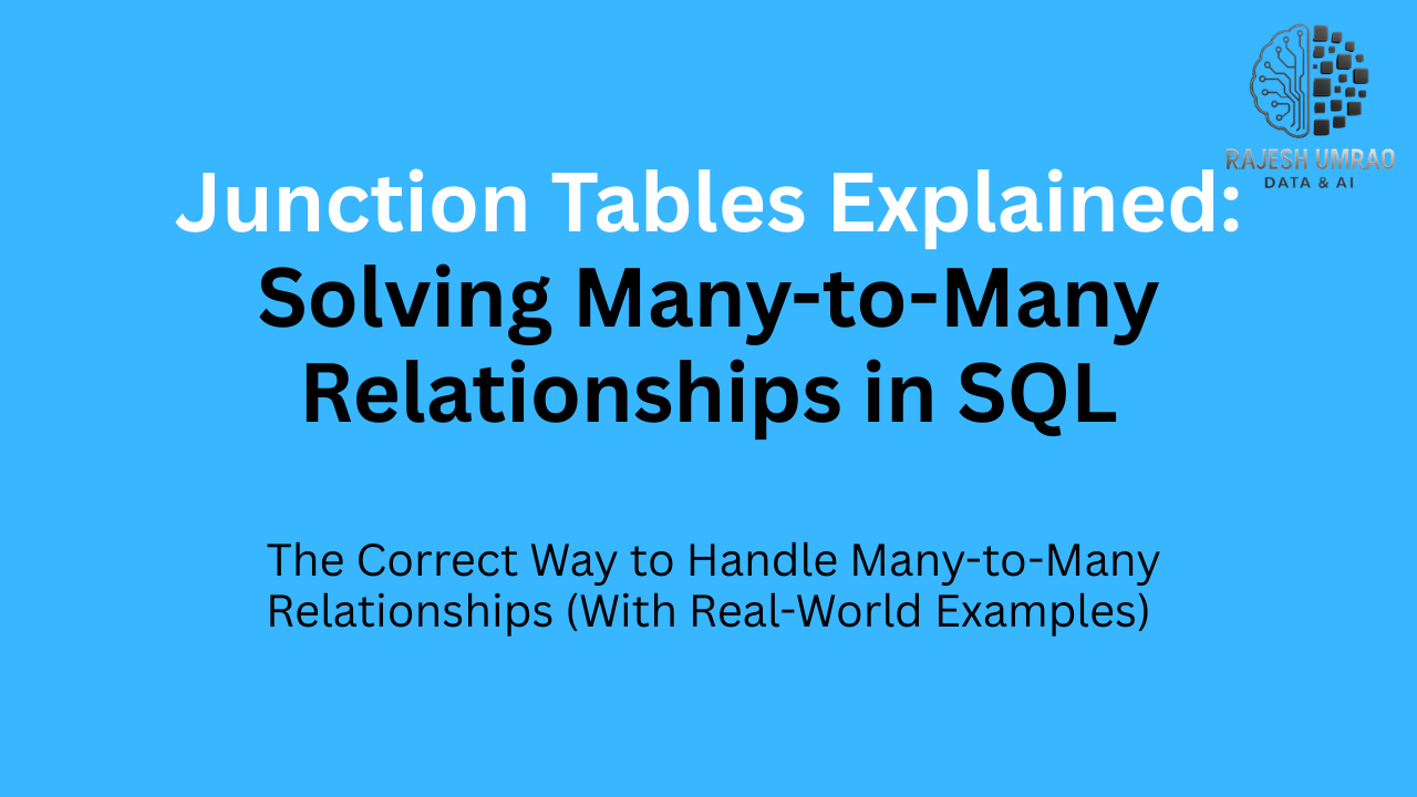 Junction Tables Explained: Solving Many-to-Many Relationships in SQL