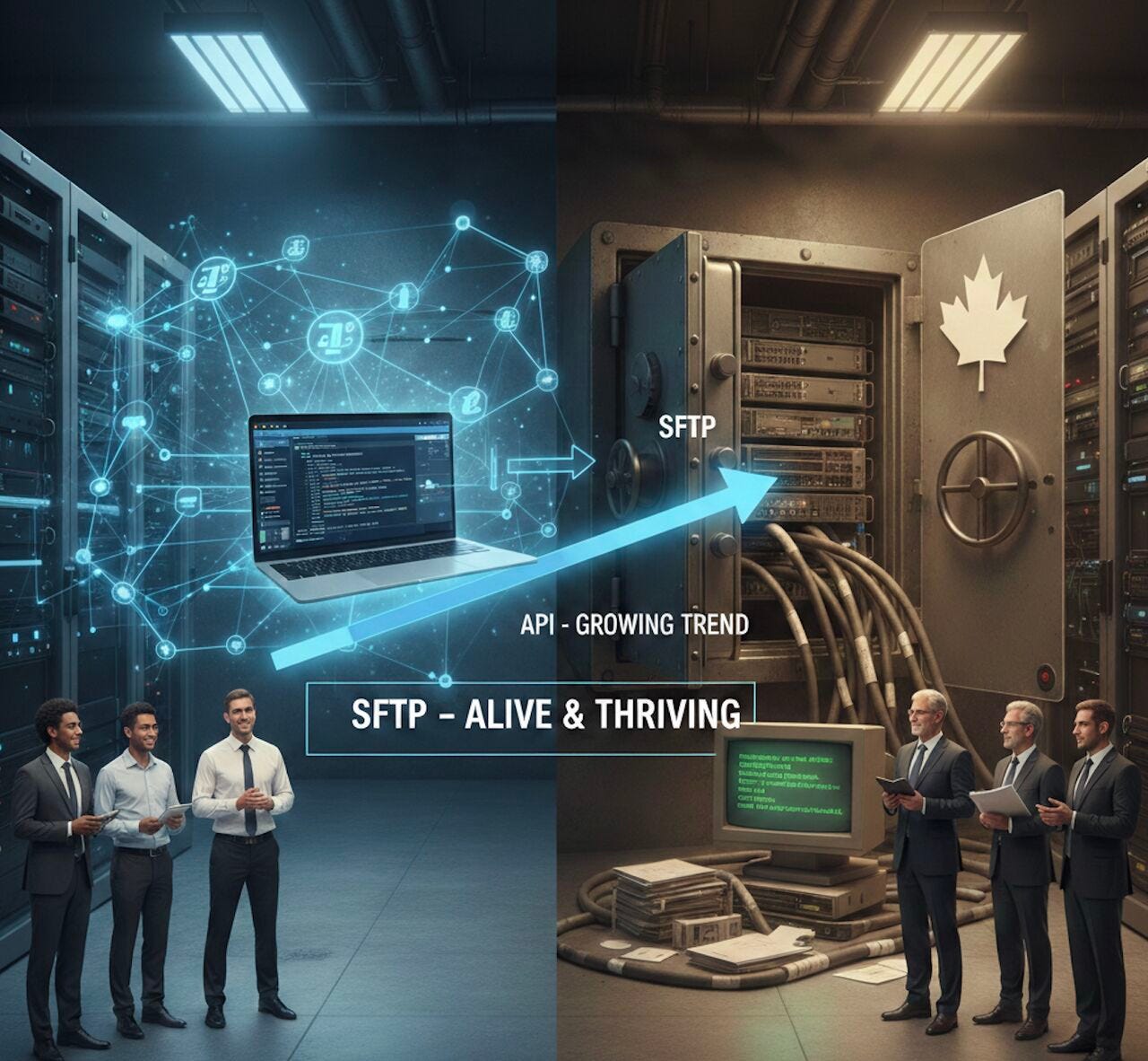 API vs SFTP в канадском финтехе