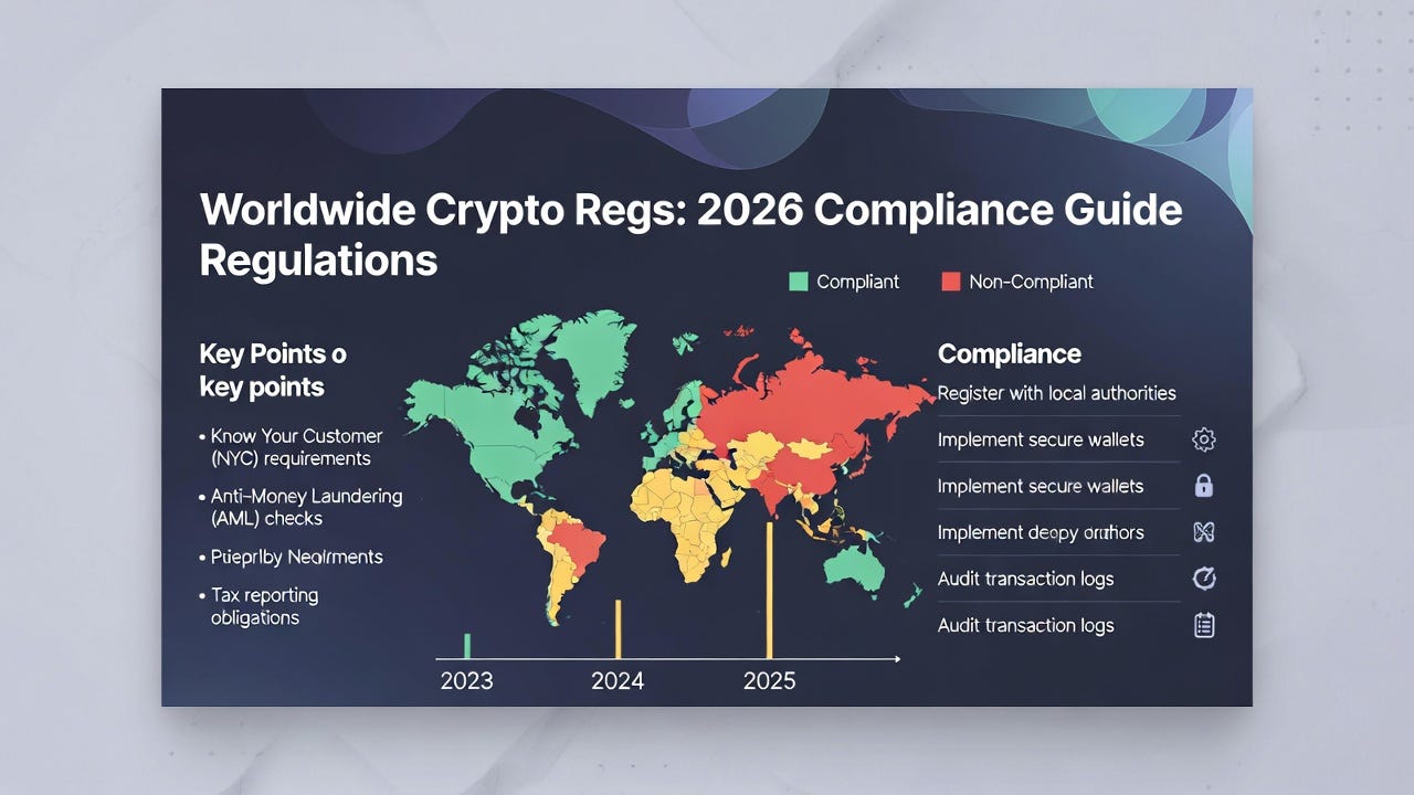 Worldwide Crypto Regs: 2026 Compliance Guide