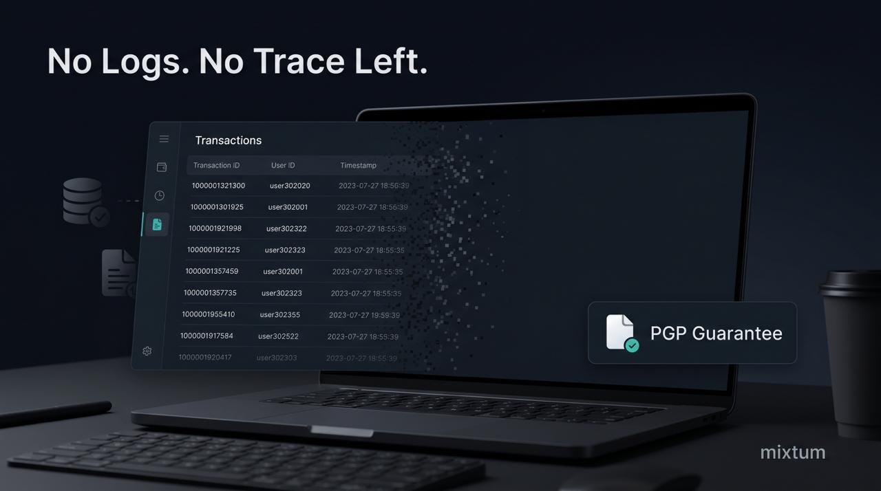 No Log Bitcoin Mixer: Why Automatic Data Deletion Defines Real Privacy