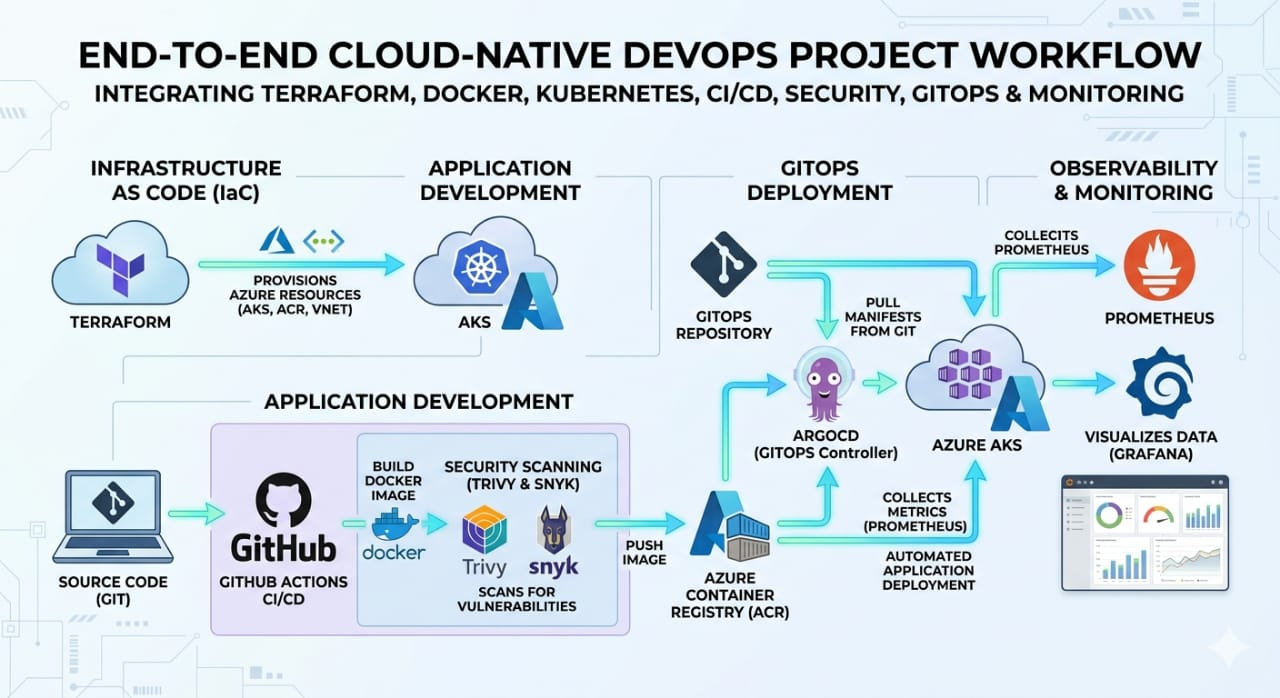 I Built and Deployed a Netflix-Style App on Azure AKS with DevSecOps…But the Real Focus Wasn’t the…