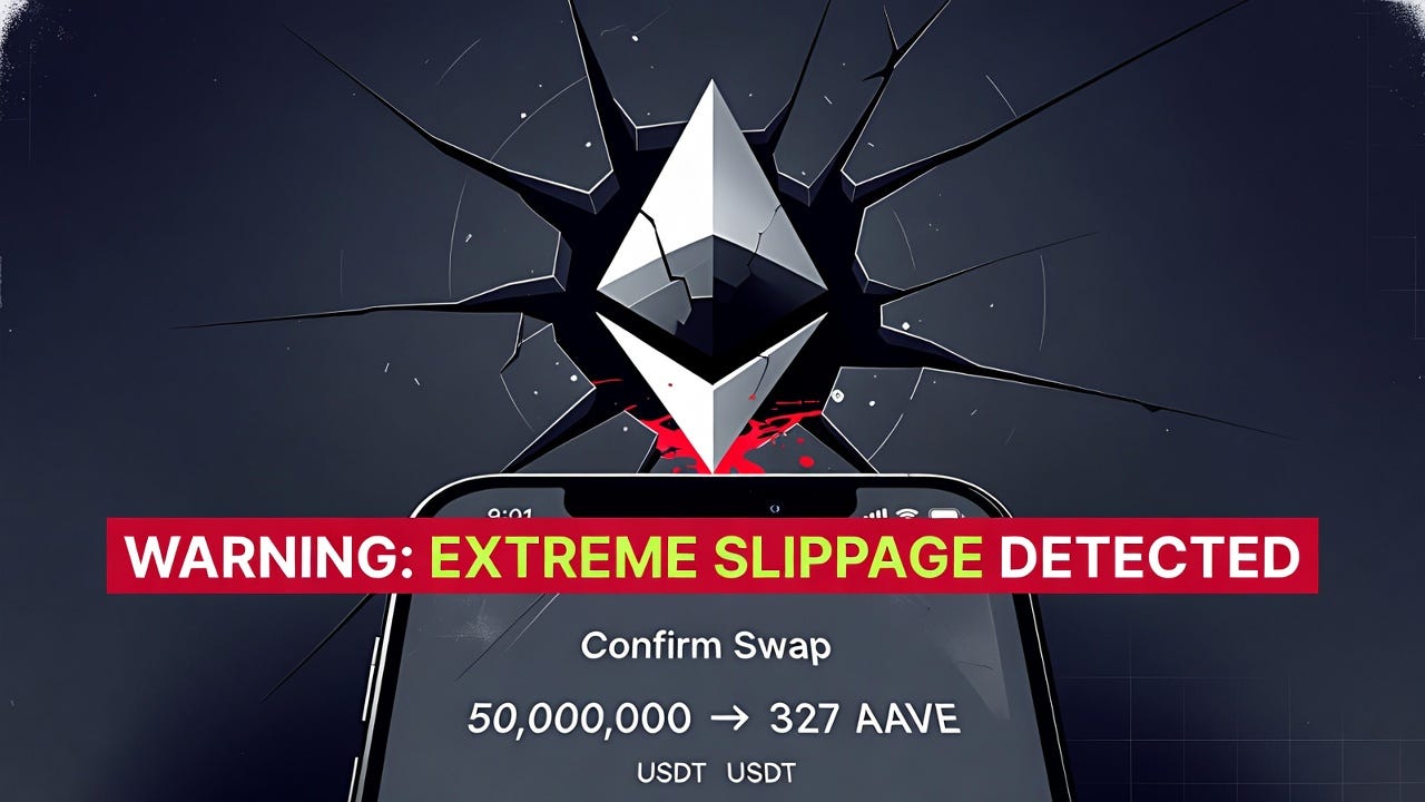 $50 Million USDT → 327 AAVE in One Tap: The Most Expensive Mobile Slippage in DeFi History
