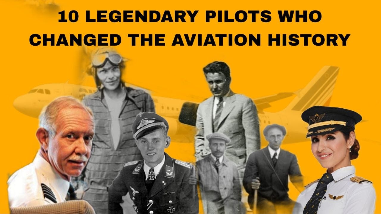 10 Legendary Pilots Who Changed Aviation History | Famous Pilots List