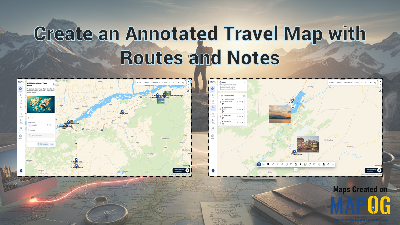 GIS on Medium - Create an Annotated Travel Map with Routes and Notes