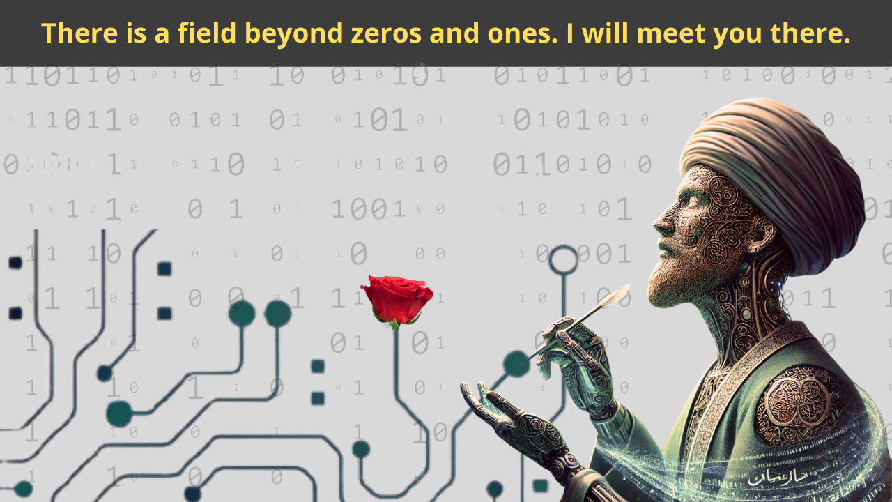 There is a Field Beyond Zeros and Ones. I Will Meet You There.