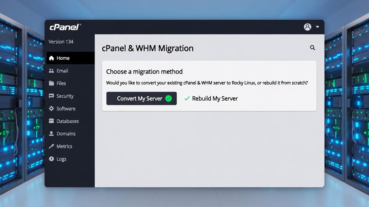 cPanel Rocky Linux Migration: Choosing Between Conversion and Rebuild After Version 134