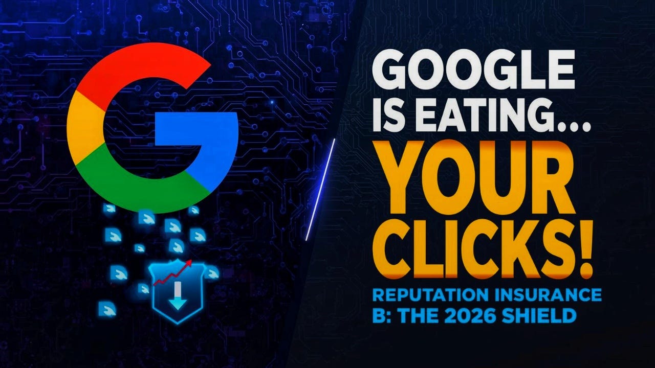 The 43% Search Traffic Cliff: Why Reputation Insurance is the Only Way to Survive 2026