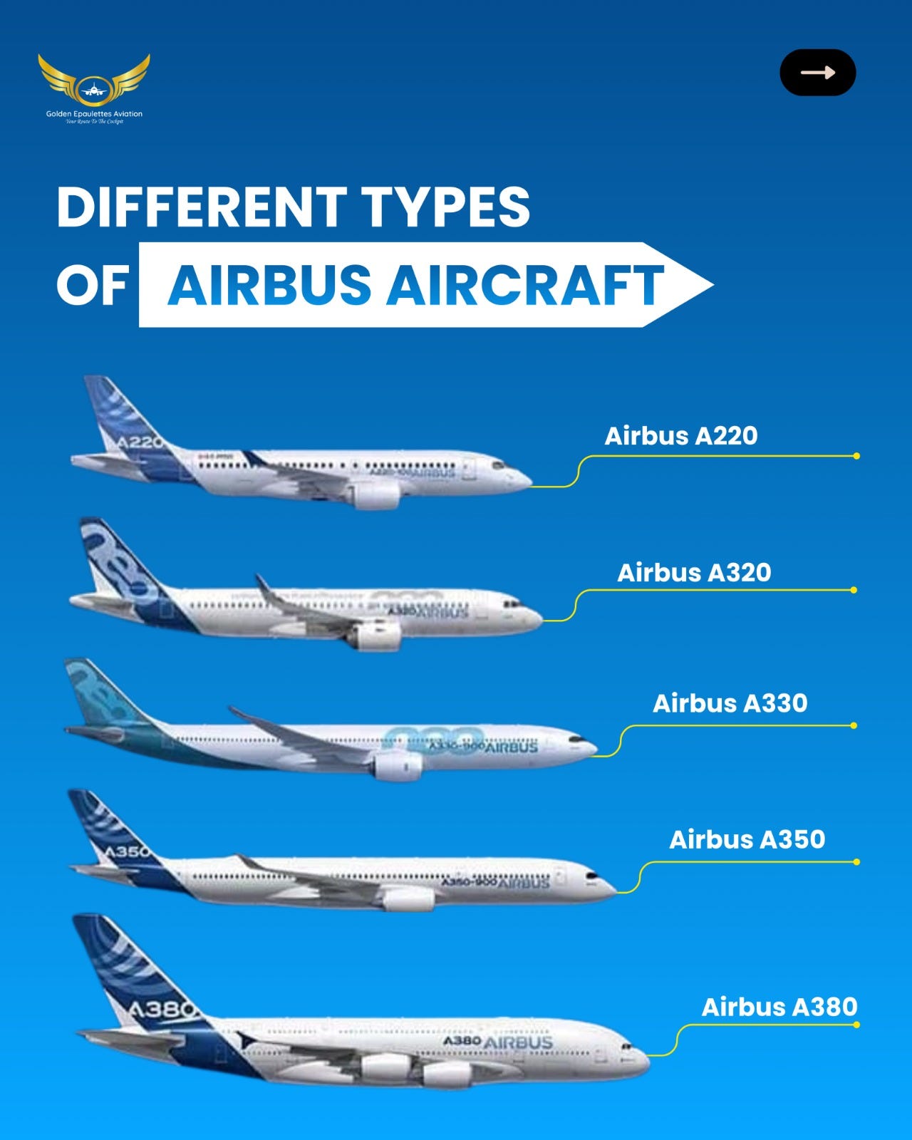 Different Types of Airbus Aircraft