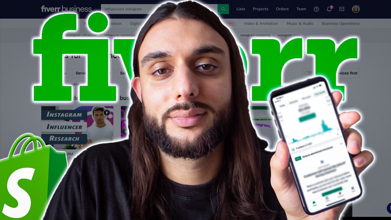 I PAID People On FIVERR To Find Influencers For My Shopify Dropshipping Business