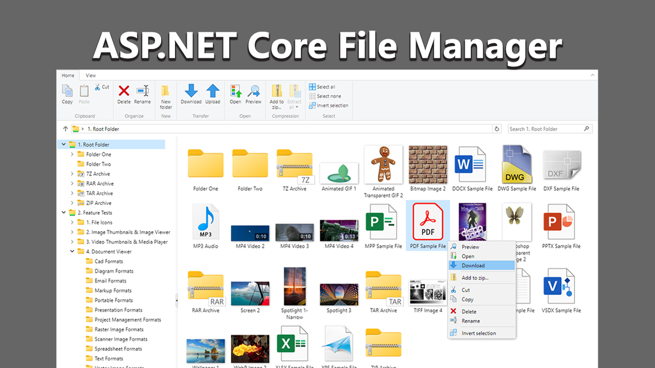 Implementing a file manager in ASP.NET Core 8.0