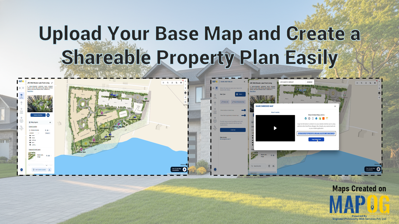 GIS on Medium - Upload Your Base Map and Create a Shareable Property Plan Easily