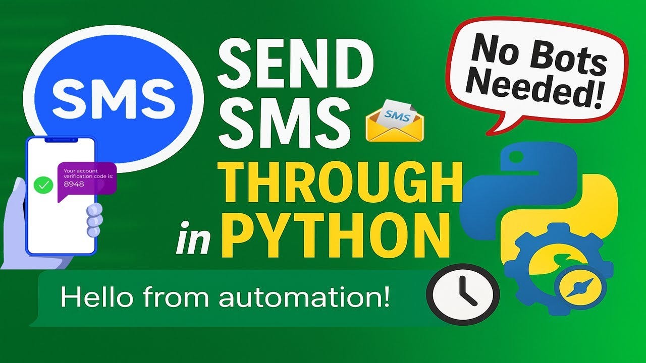 Automating SMS Delivery With Python In 120 Seconds (No Twilio Or Bots Required)