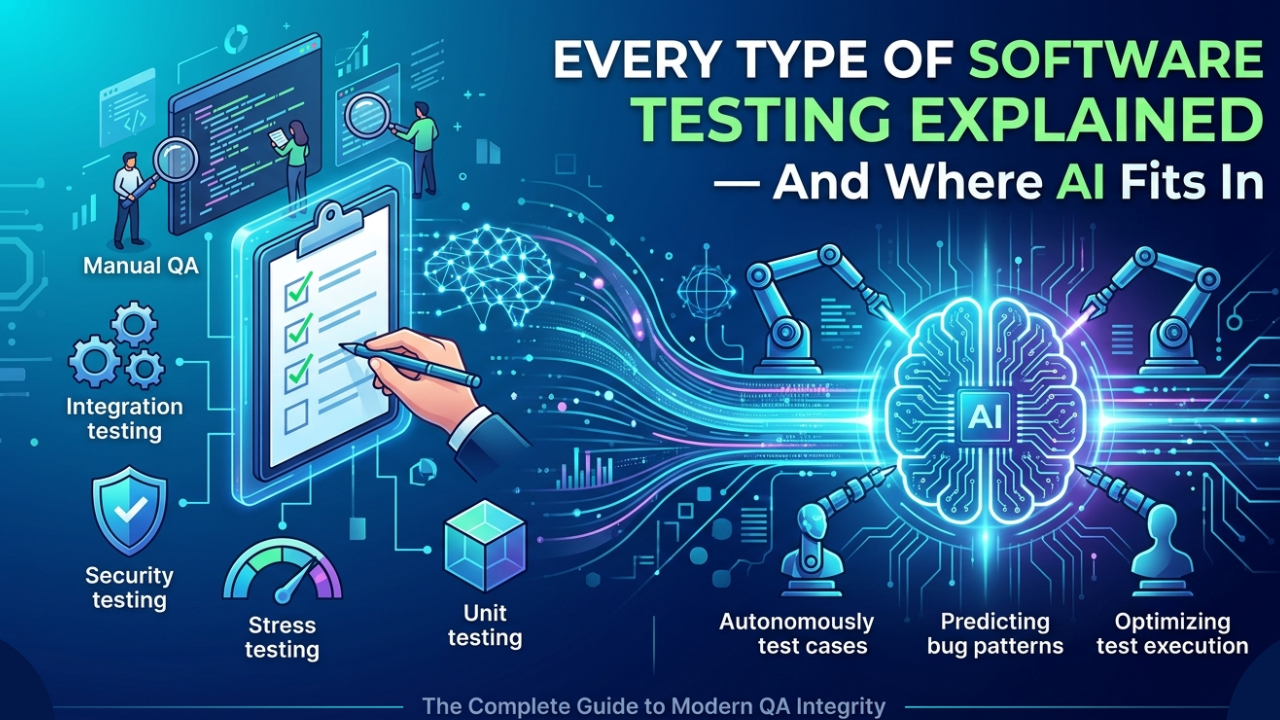 Every Type of Software Testing Explained — And Where AI Fits In