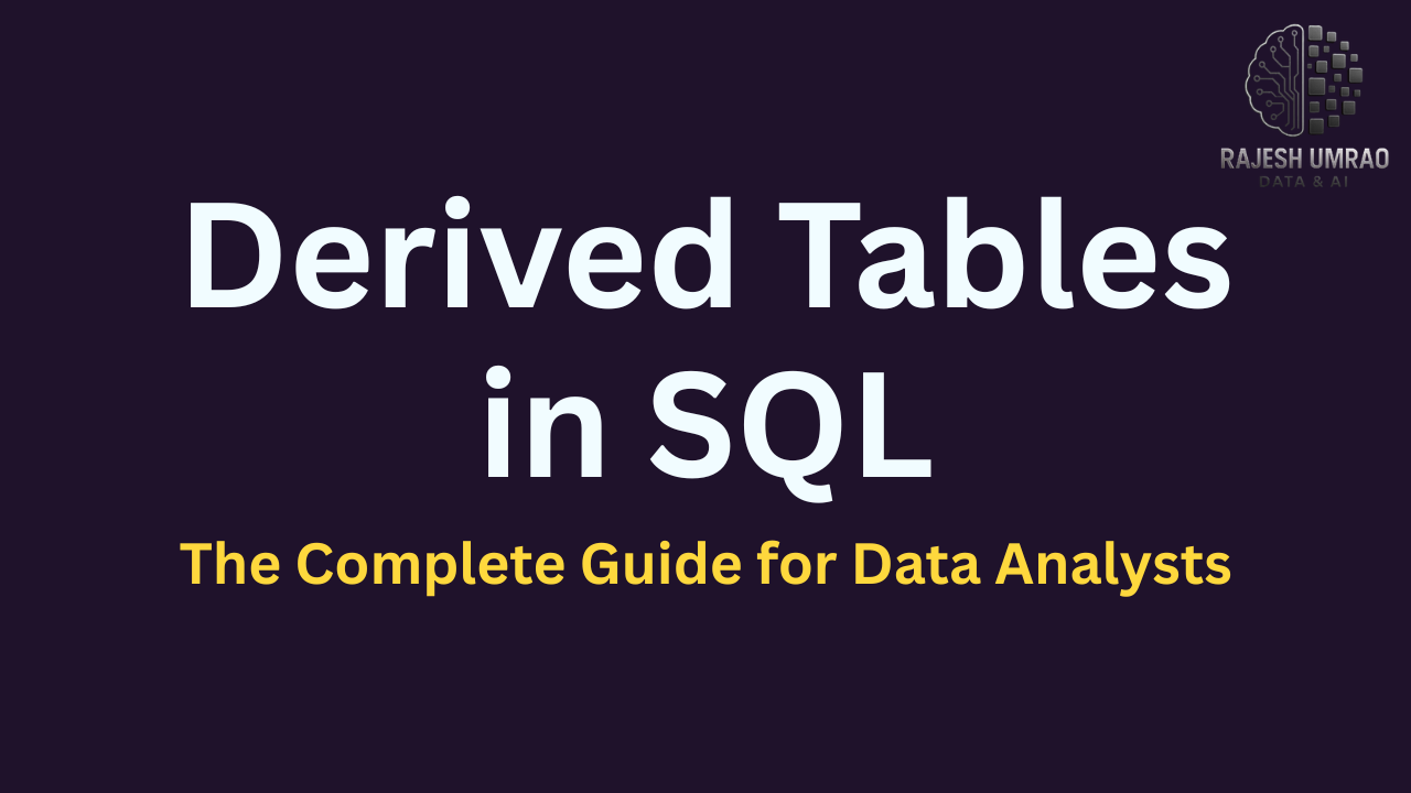 Derived Tables in SQL