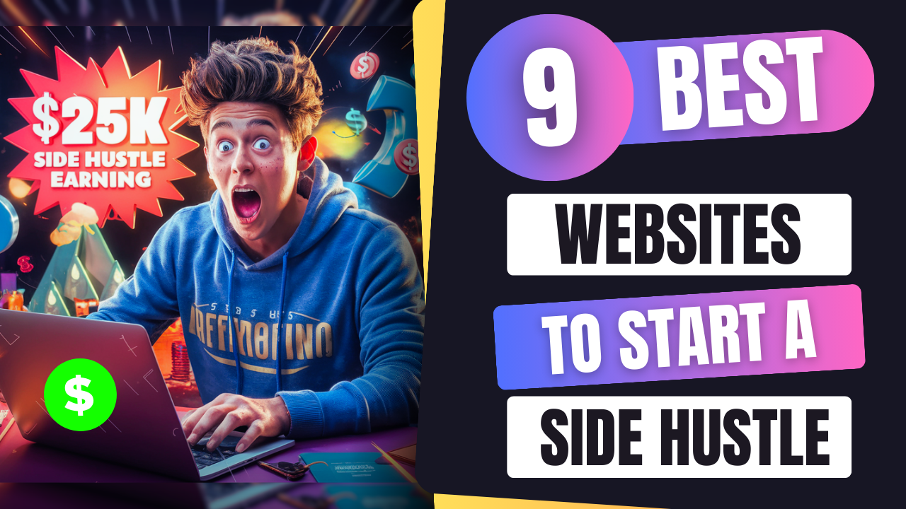 Top 9 Websites For Starting An Online Side Hustle In 2024 | How To Earn Extra Money Online? [Video]