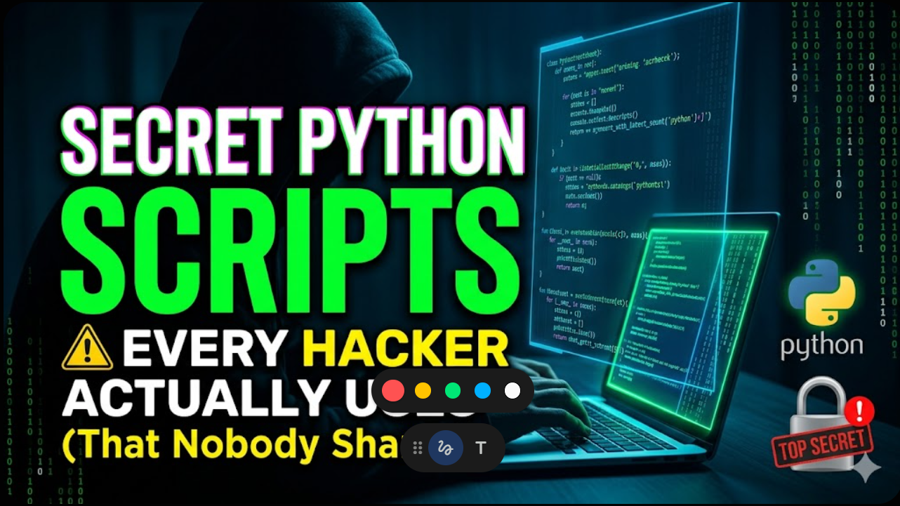 Secret Python Scripts Every Hacker Actually Uses (That Nobody Shares)