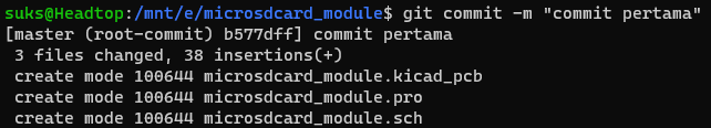 git commit